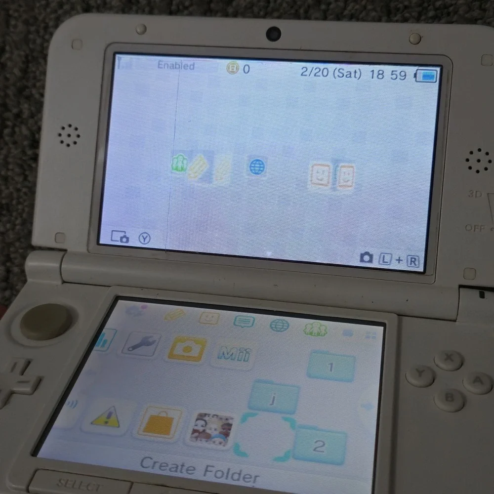 Nintendo 3DS XL Console - Yoshi Special Edition - USED - No Charger READ